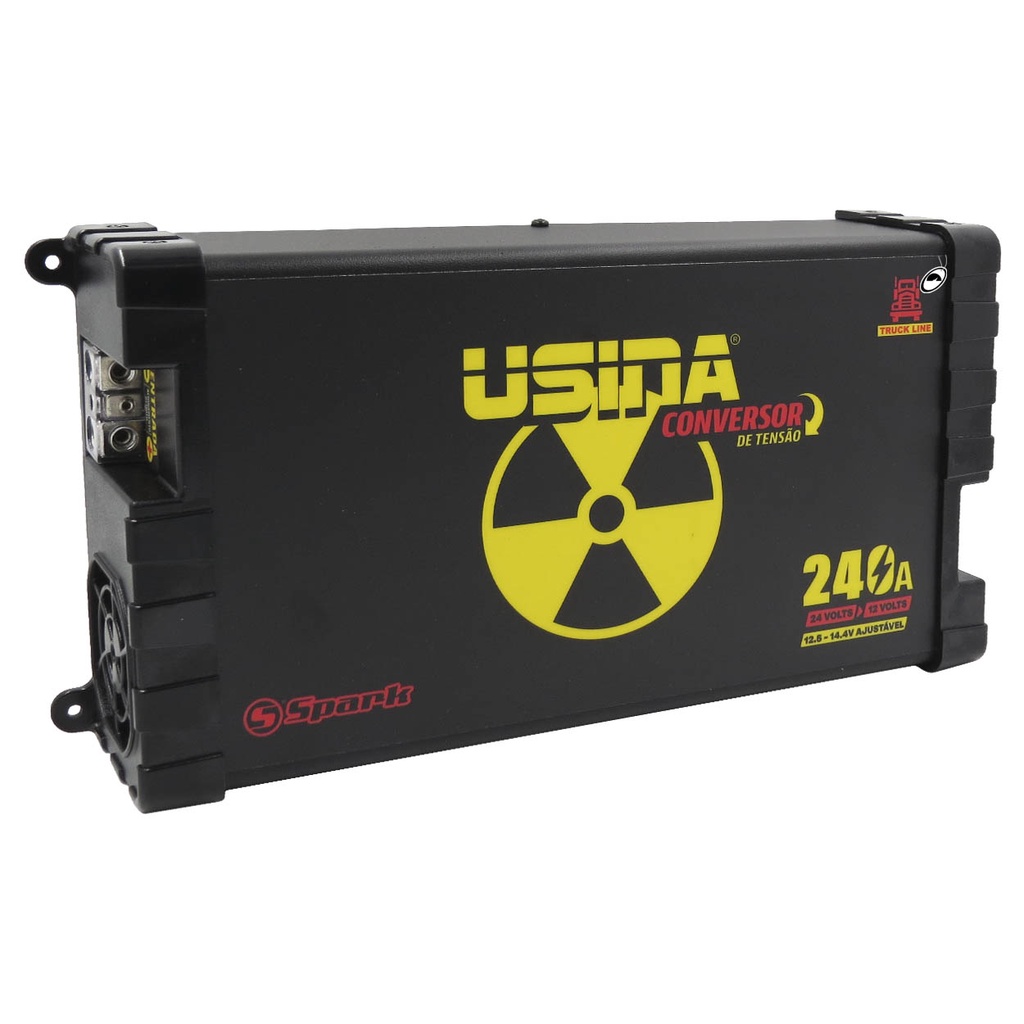 Redutor Conversor Tensão Usina 24V para 12V 240A Truck Line Converter