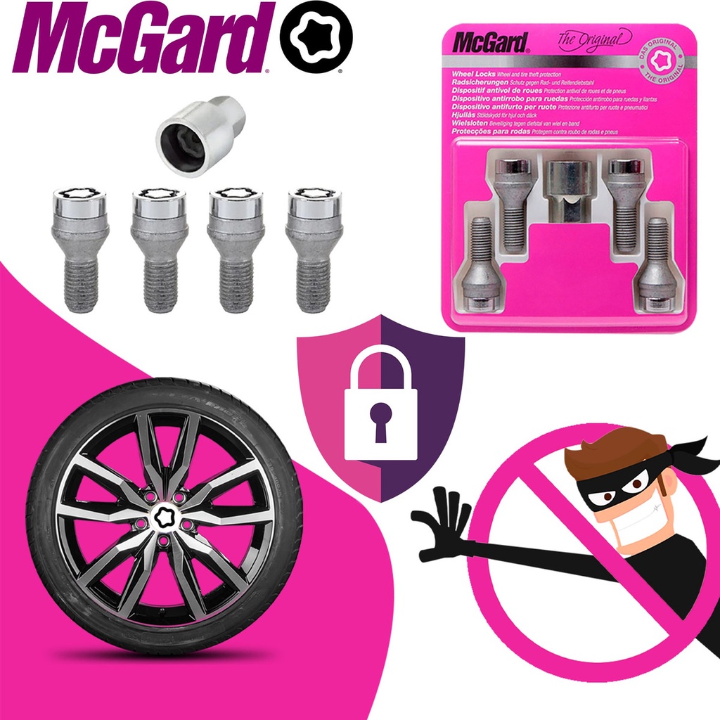Kit Parafuso Trava Rodas Segurança Antifurtos McGard 24154 em Oferta na Shopee