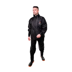 Capa Chuva Moto Pioneira Storm Masculino Impermeável Gola Preta Conjunto Refletivo Elástico Regulador Nylon