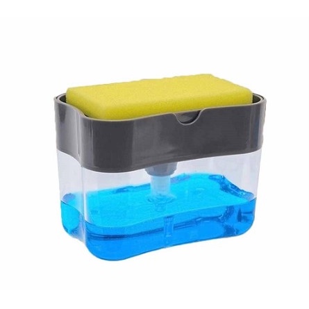 Dispensador  Para Detergente Dispenser  Sabao 2x1 Detergente Suporte Porta Bucha Esponja L...