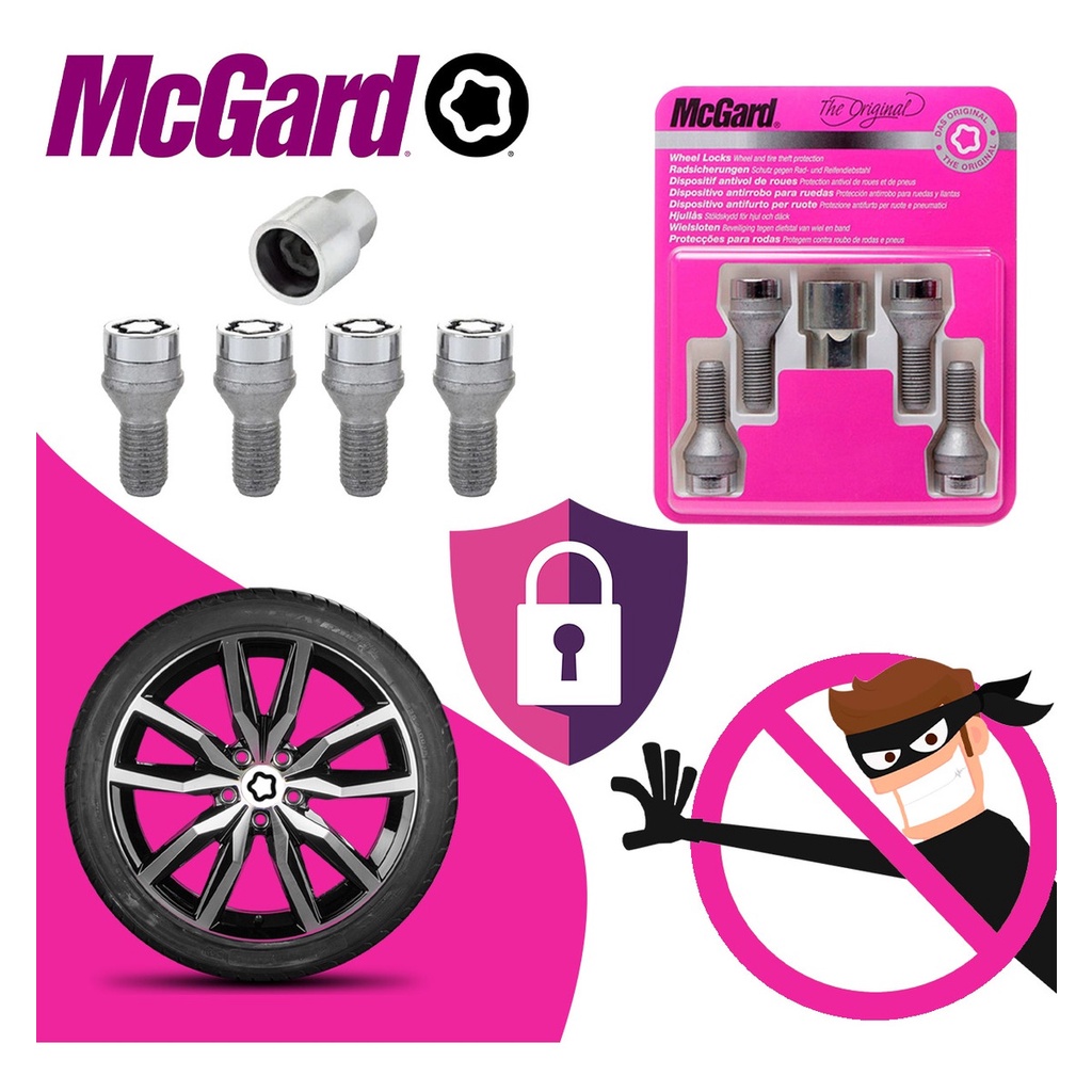 Parafuso Porca Antifurto Roda Pneu Mcgard Todos Os Carros 27170