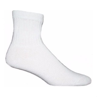 Meia de Algodão QLC Sport M10 Cano Médio – Branco