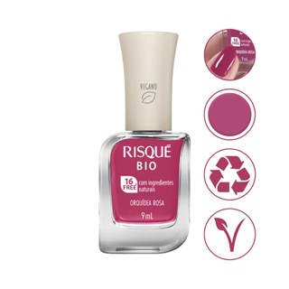 Esmalte Cremoso Orquidea Rosa Vegano Bio Risque 9Ml Manicure