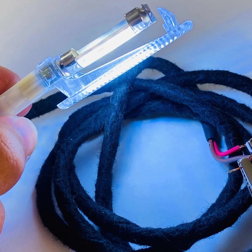 2 Lanterna Capo Porta-malas Led Branco Chicote Conduíte Plug