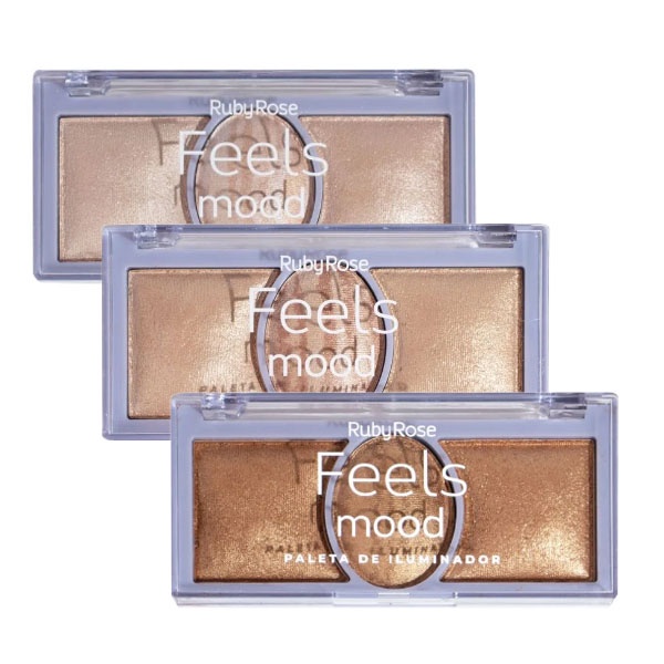 Paleta de Iluminador Ruby Rose Feels Mood Hb7530 em Oferta na Shopee