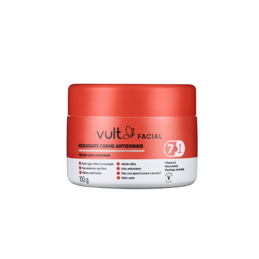 Hidratante Creme Facial Vult Antissinais 100gr em Oferta na Shopee