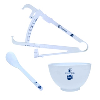 Kit Adipometro + Cubeta + Espatula - RMC em Oferta na Shopee