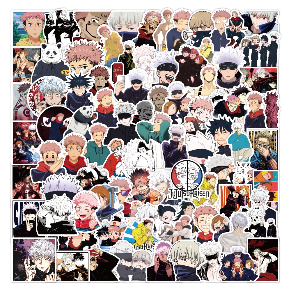 1000/50PCS Jujutsu Kaisen Season 2 Autocolantes De Grafite À Prova D'água Para Capacete De Bicicleta Decalques De Lápis LanLanStickersWorld