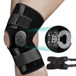 Joelheira Articulada Suporte De Joelho Ajustável Com Estabilizadores Laterais De Discagem De Travamento Para A Dor No Artrite ACL PCL Meniscus Tear