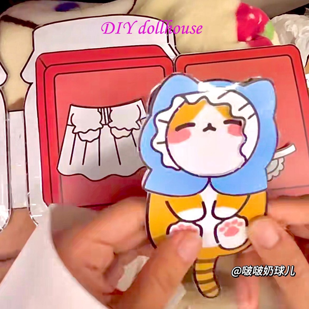 Beautiful Cat Children's Education Creative Silent Book Easy to Hands on Learning Creative Toys