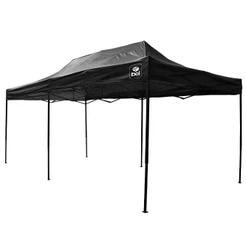 Tenda Gazebo 3 X 6 m em Aço Dobrável Preta 334607 BEL