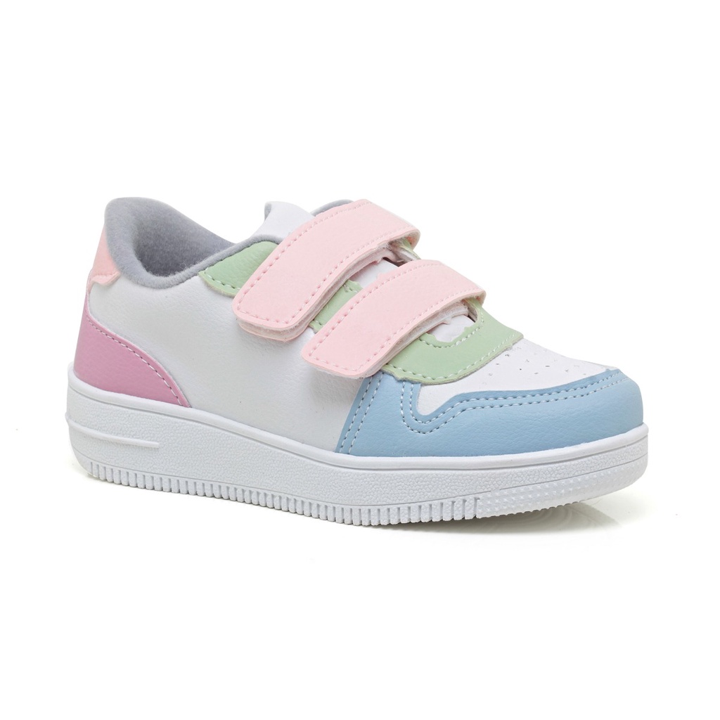 Tênis I Antil Menina Calce Fácil Colorido Sem Cadarços Resistente Premium Especial — R$ 69,90 em Shopee, 46% OFF
