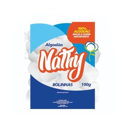 2 pcts Algodão Nathy Bolas 100g 100% algodão