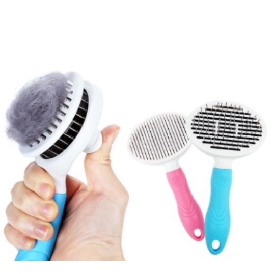 Escova Pente Plastico Ferro Para Pentear Cachorros e Gatos Pet Tirar os Pelos NOVA em Oferta na Shopee