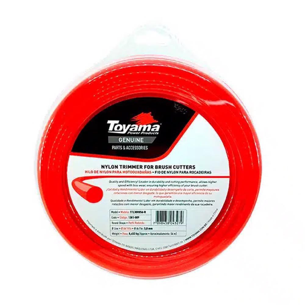 Fio De Nylon P/ Roçadeira Blister 2,7mm Redondo 72mts Toyama em Oferta na Shopee