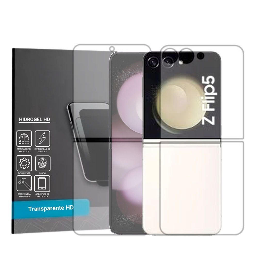 Película Hidrogel Frente Verso Para Samsung Galaxy Z Flip 5