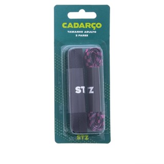 Cadarço Extra STZ Dois Pares Xadrez Rosa Pink