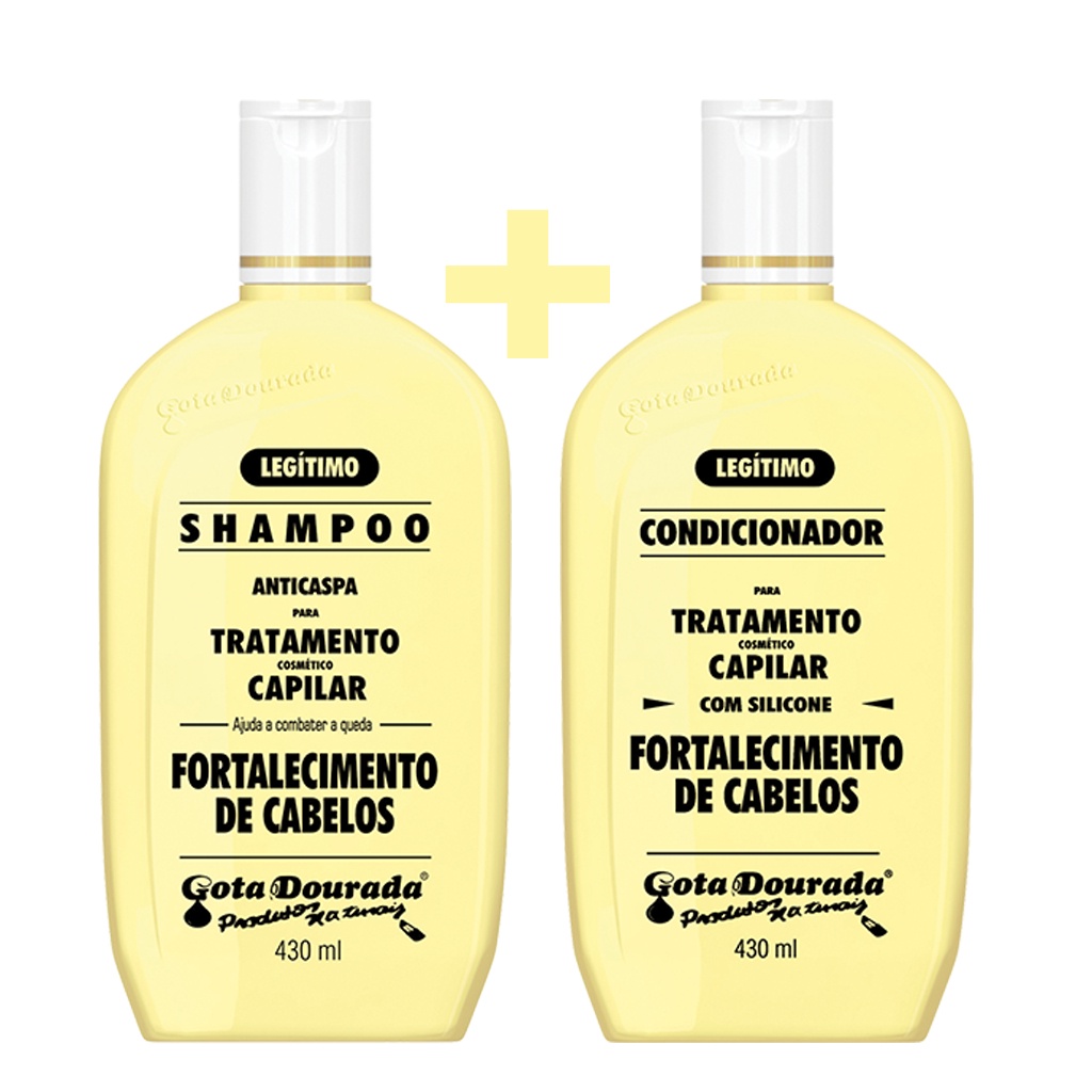 Kit Shampoo + Condicionador Gota Dourada Fortalecimento 430