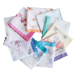 3 Pçs 30x30cm Vintage Algodão Feminino Lenços Renda Flor Lenço Floral Sortido Pano Senhoras Cachecol Bolso em Oferta na Shopee