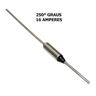 KIT 2 PÇS - FUSIVEL TERMICO 16 AMPERES - 250 GRAUS - 250V 