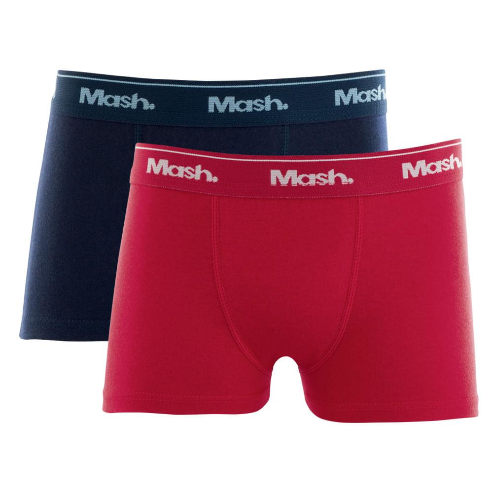 Kit 2 Peças Cueca Boxer Mash Infantil Elástico Algodão em Oferta na Shopee