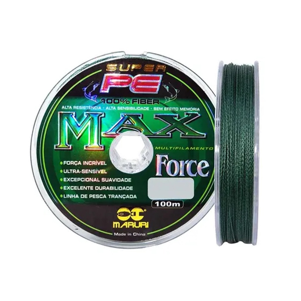 Linha de pesca multifilamento linha maruri Max force 4x 100m