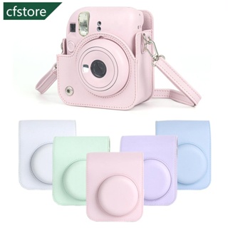 CFSTORE Para Instax Mini 12 Bolsa Câmera Protetora Macia De Couro PU Fujifilm Film Bag Com Alça Ombro G9O5 em Oferta na Shopee
