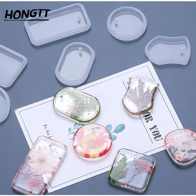 Listados Pendurado Molde De Resina Epóxi Geométrica Forma Irregular Retangular Círculo Pingente De Molde em Oferta na Shopee