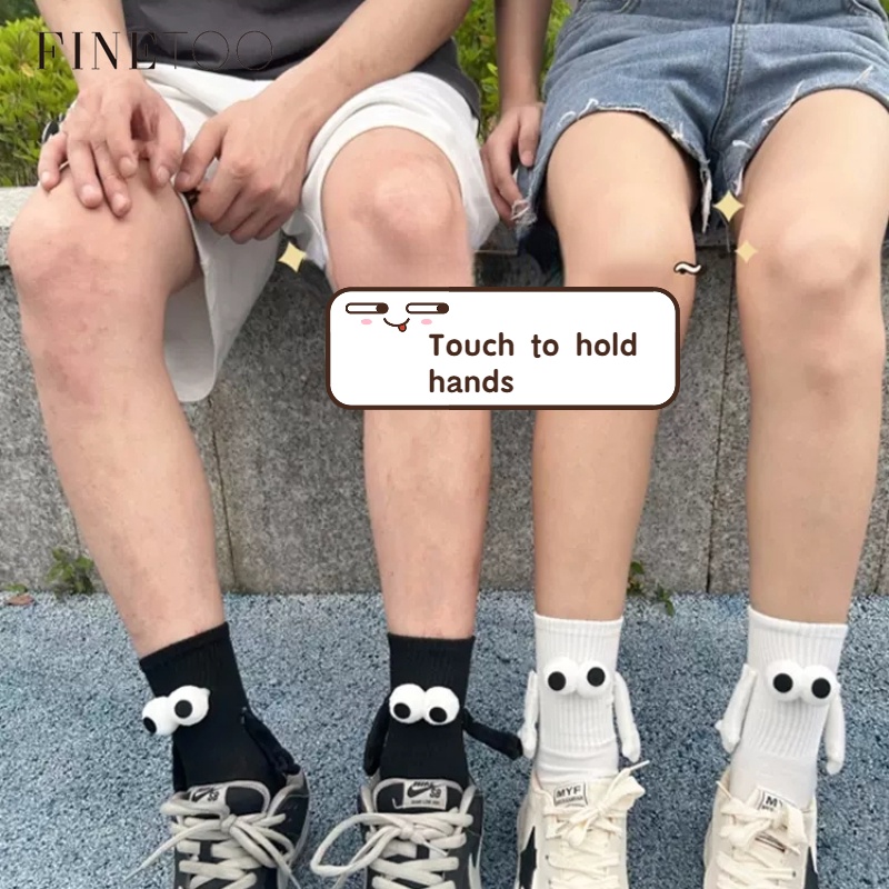 Finetooo Meias De Casal Engraçadas Magnéticas De Sucção 3D Doll Cotton Socks for Lovers em Oferta na Shopee