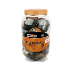 Fita Isolante Foxlux PVC Antichamas 5m Pote com 50 Unidades para Isolamento Elétrico