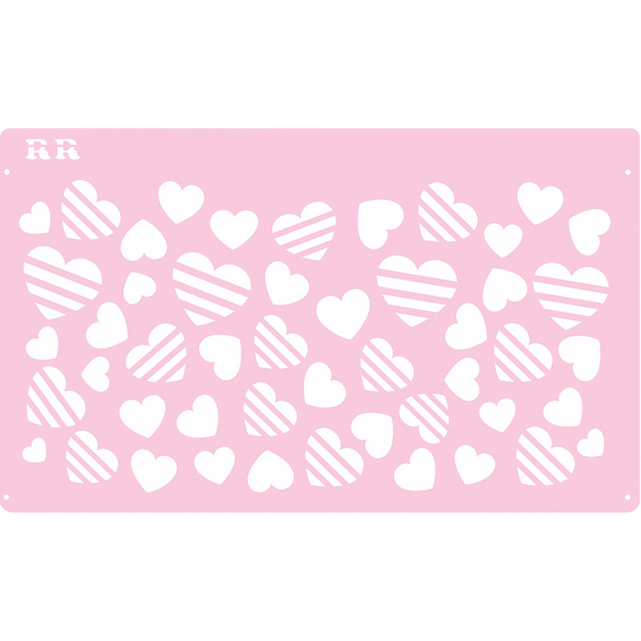 Stencil de Corações 3 - Ref. 3026 - 1 unidade - RR Cortadores - Rizzo