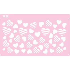 Stencil de Corações 3 - Ref. 3026 - 1 unidade - RR Cortadores - Rizzo