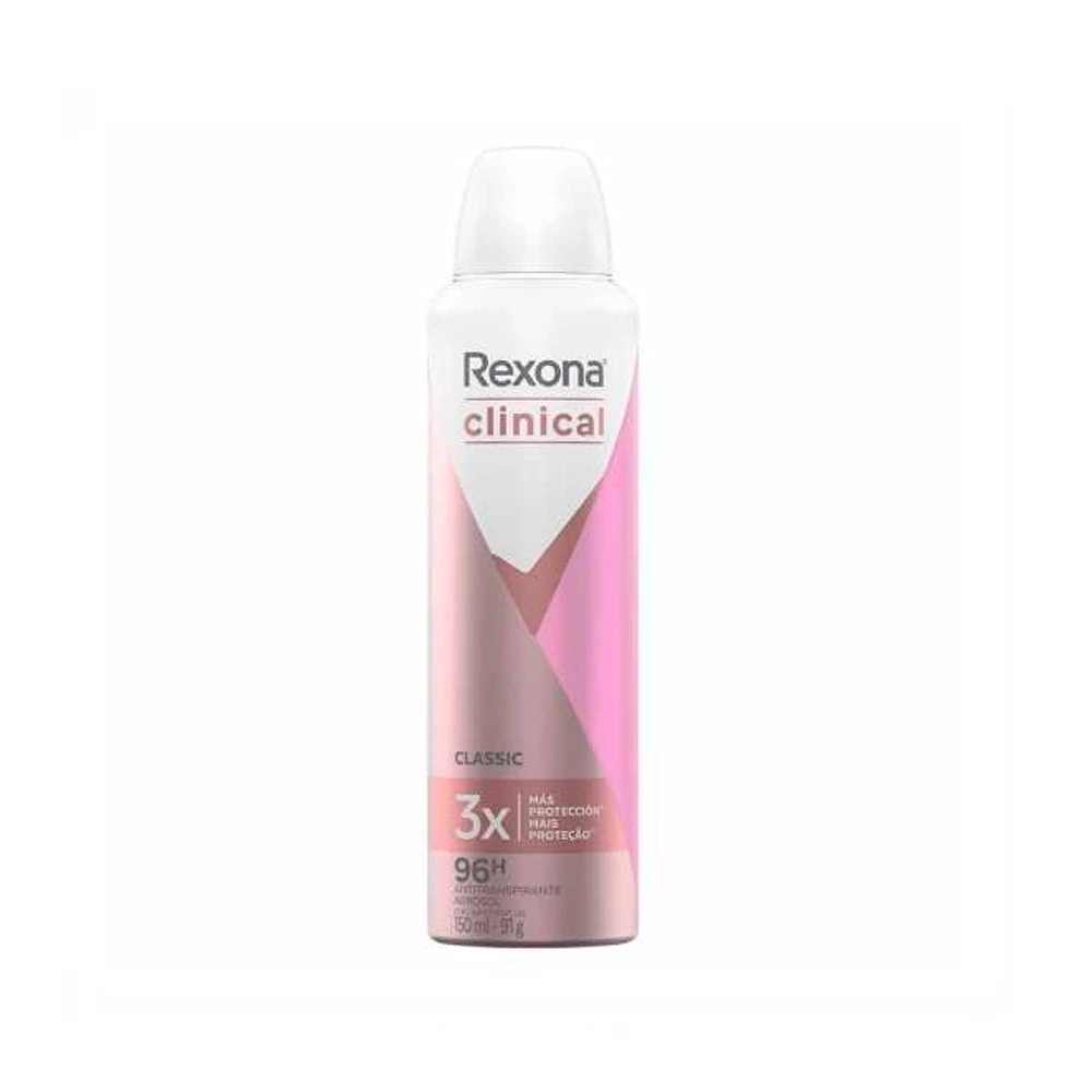 Desodorante Aerossol Rexona Feminino Clinical Clean 150ml