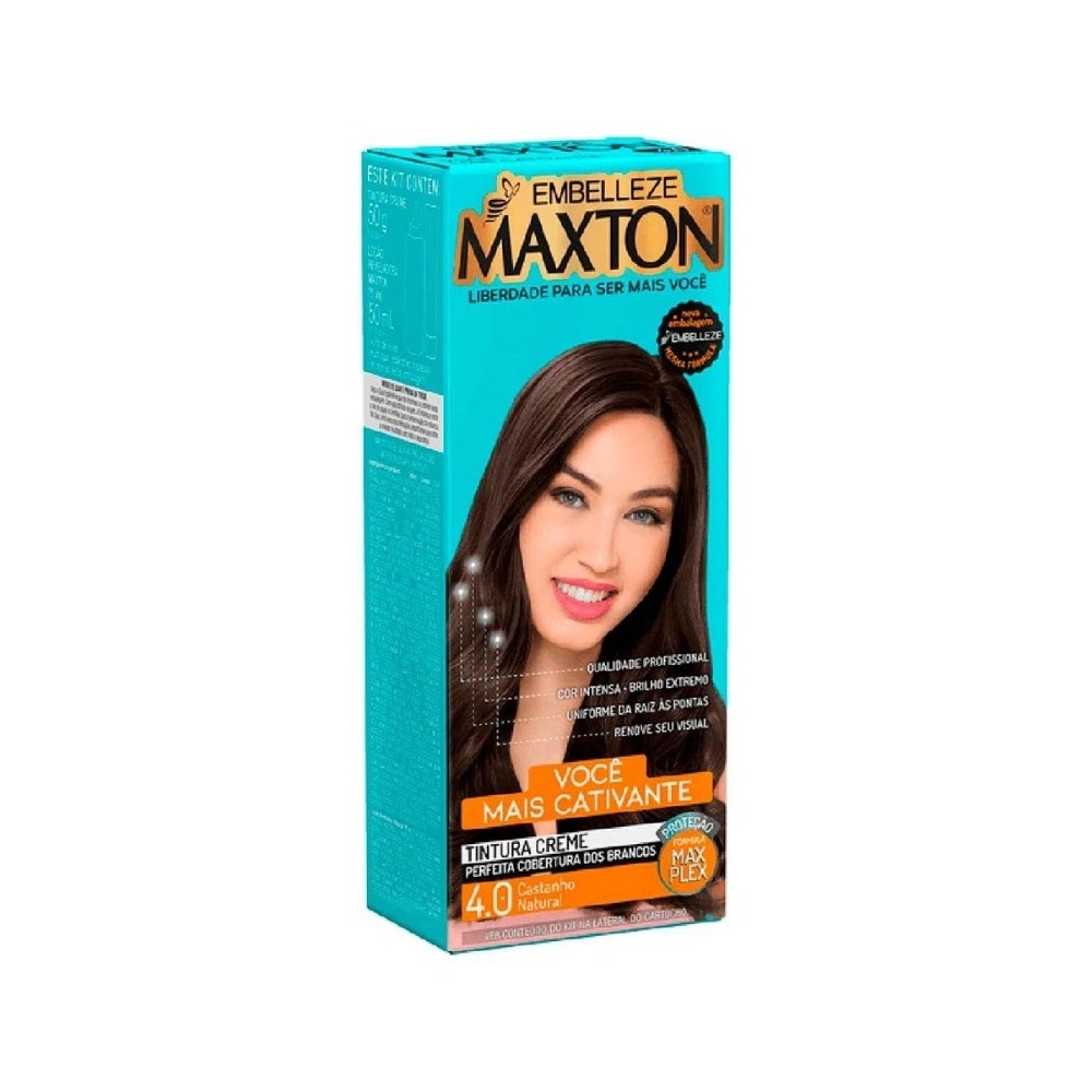 Tintura Maxton Prático 4.0 Castanho Natural em Oferta na Shopee