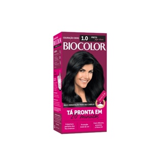Tintura Biocolor Mini Kit 1.0 Preto em Oferta na Shopee