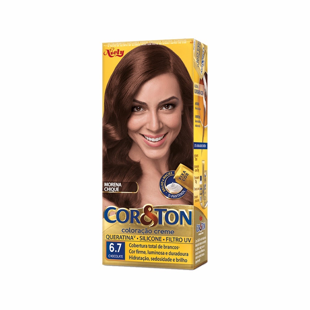 Tintura Cor & Ton 6.7 Chocolate em Oferta na Shopee