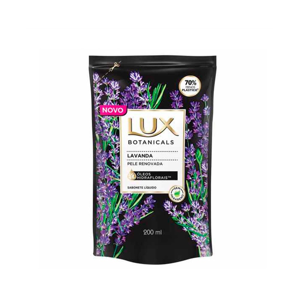 Sabonete Líquido Lux Botanicals Lavanda Refil 200ml em Oferta na Shopee