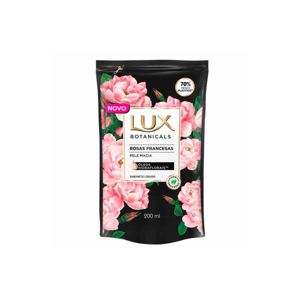 Sabonete Líquido Lux Botanicals Rosas France Refil 200ml em Oferta na Shopee