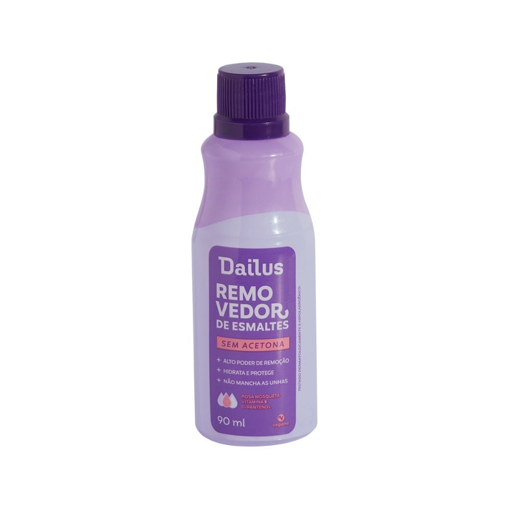 Removedor Esmalte Dailus S/ Acetona 90ml em Oferta na Shopee