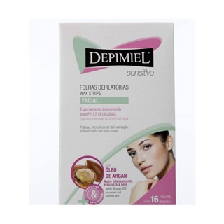 Folhas Prontas Para Depilação Facial Depimiel Sensíveis 16Fls em Oferta na Shopee