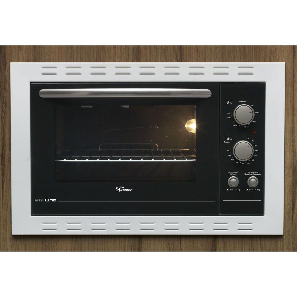 Forno Elétrico de Embutir Fischer Fit Line Branco 44L 220V