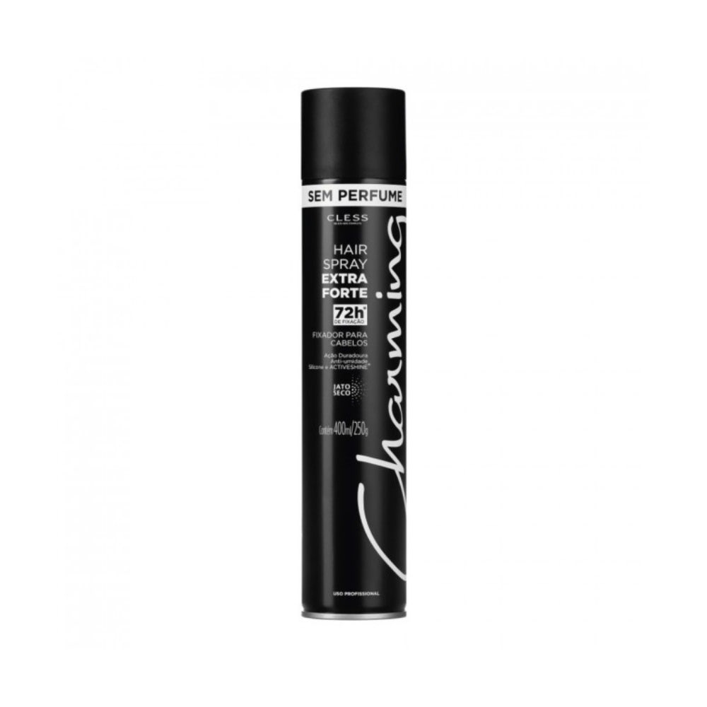 Hair Spray Charming Special Black Sem Perfume 400Ml em Oferta na Shopee