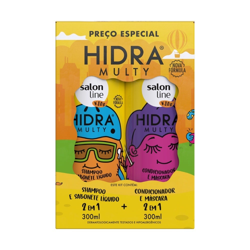 Kit Shampoo + Condicionador Salon Line Hidra Kids em Oferta na Shopee