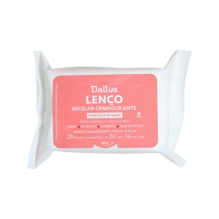 Lenço Micelar Dailus Demaquilante C/25 em Oferta na Shopee
