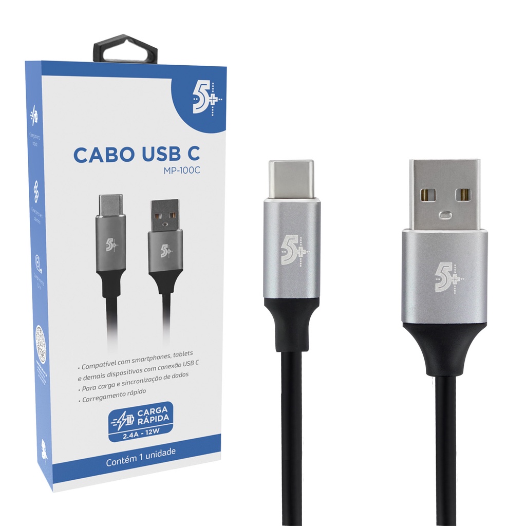 Cabo USB-C para USB Premium em Alumínio - 1,2m