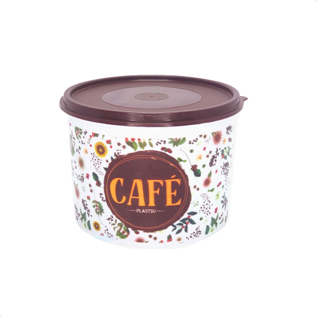 Pote Para Café 1,6 Litros Multiuso Decorado Linha Floral - M