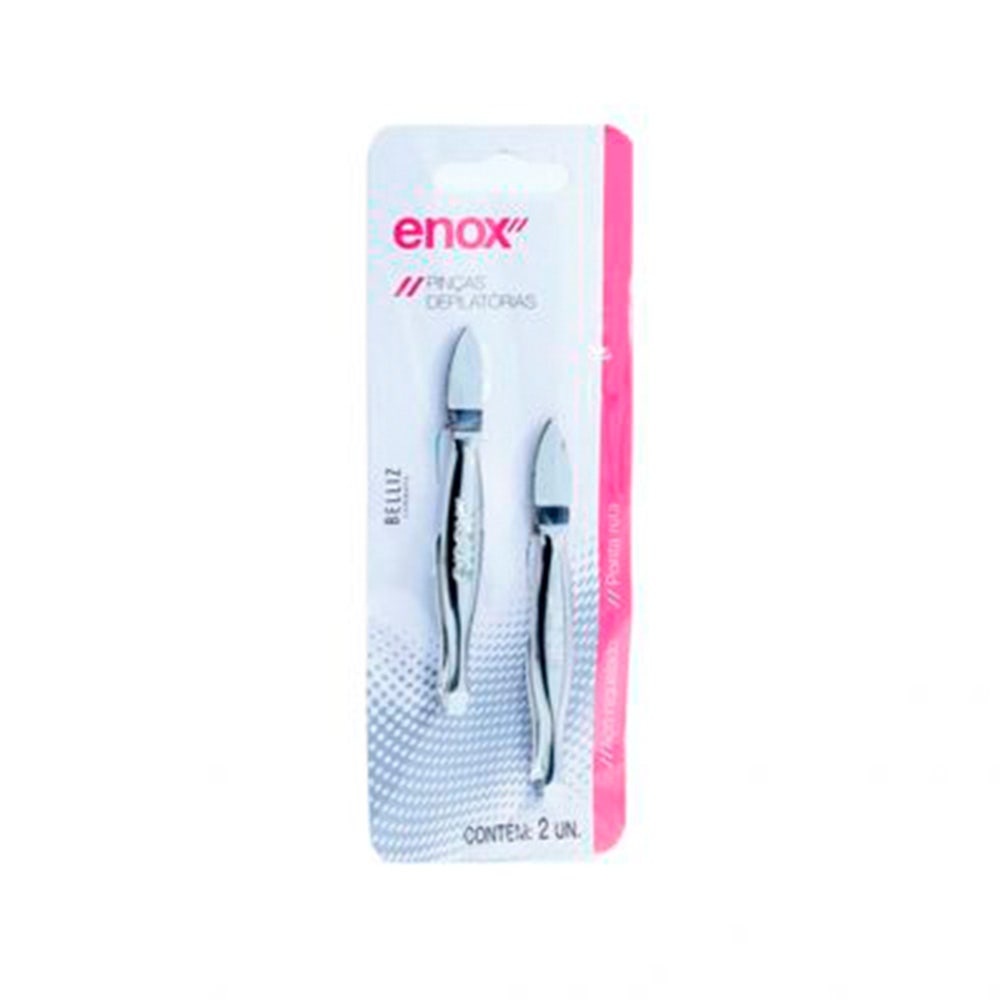 Pinça Enox Reta c/2un 745 em Oferta na Shopee
