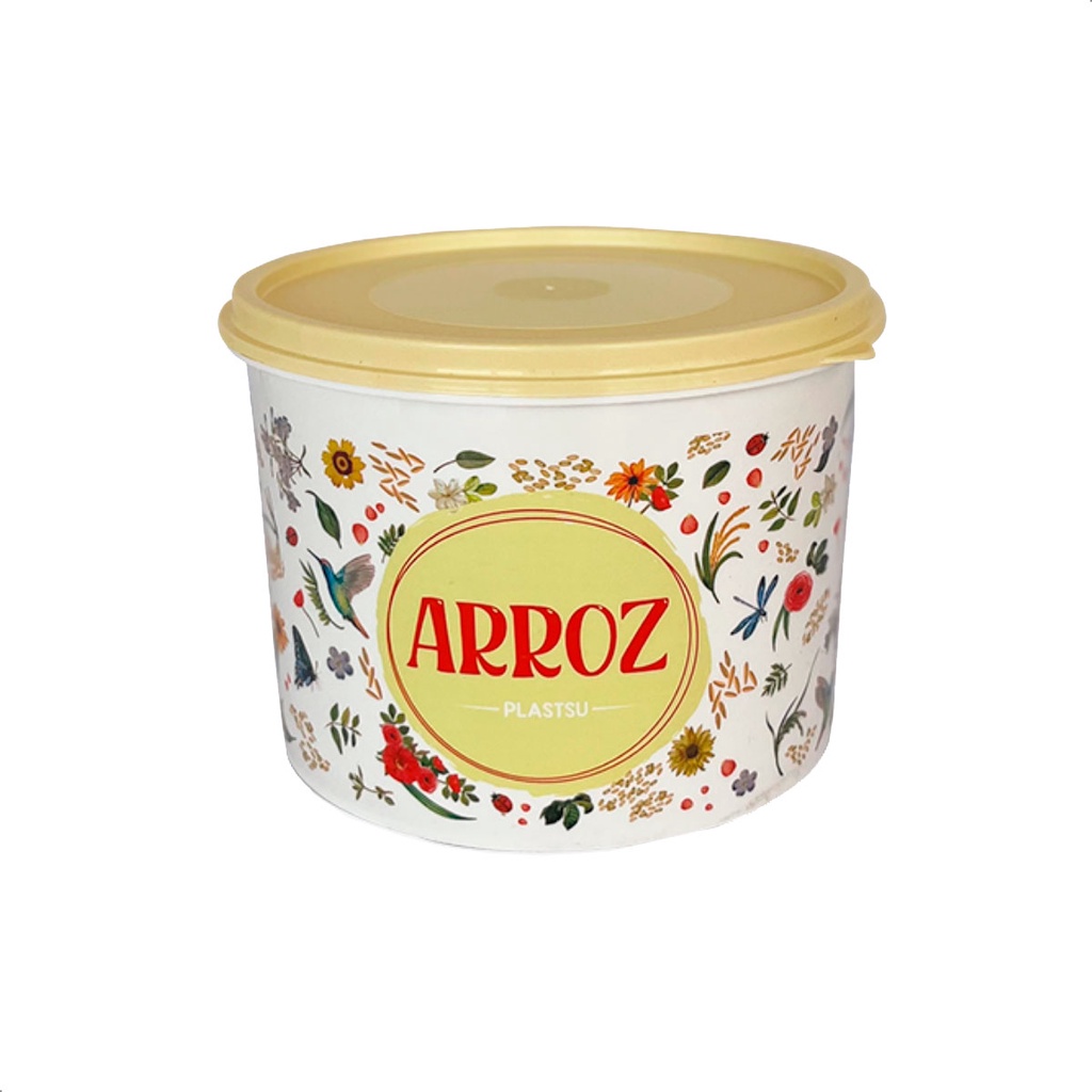 Pote Para Arroz 1,6 Litros Multiuso Decorado Linha Floral