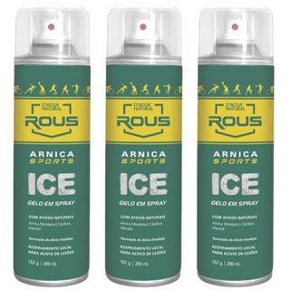 Kit 3UN Gelo  Spray Ice Arnica Sports  280ML D'água Natural em Oferta na Shopee