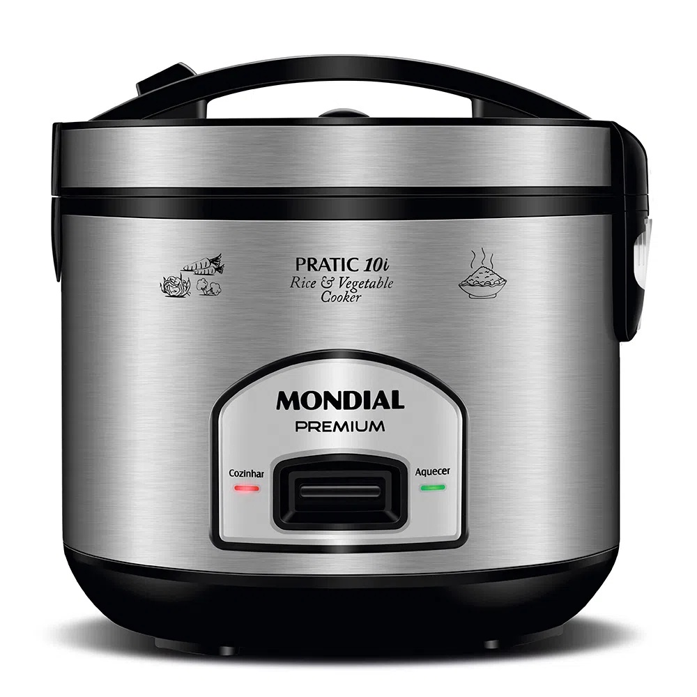 Panela de Arroz Elétrica Mondial Pratic Premium -10L -700W -PE-42-10X -110V